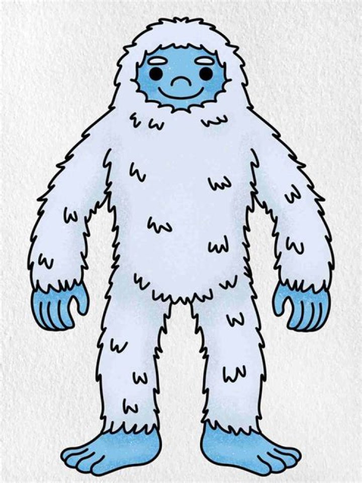A Drawing Of A Yeti Sighting
