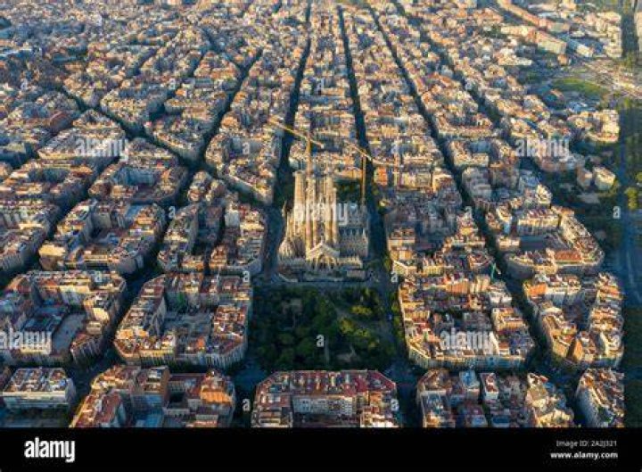 Aerial Photography Of Eixample Barcelona