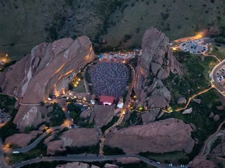 Aerial Photography Red Rocks Amphitheater