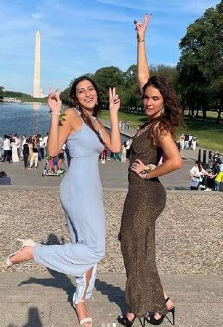 Ana Sobonja with her bestie