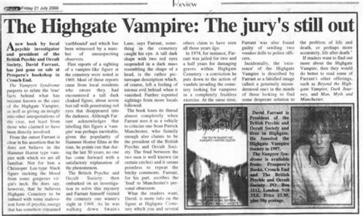 Article About The Vampire Of D&uuml;sseldorf