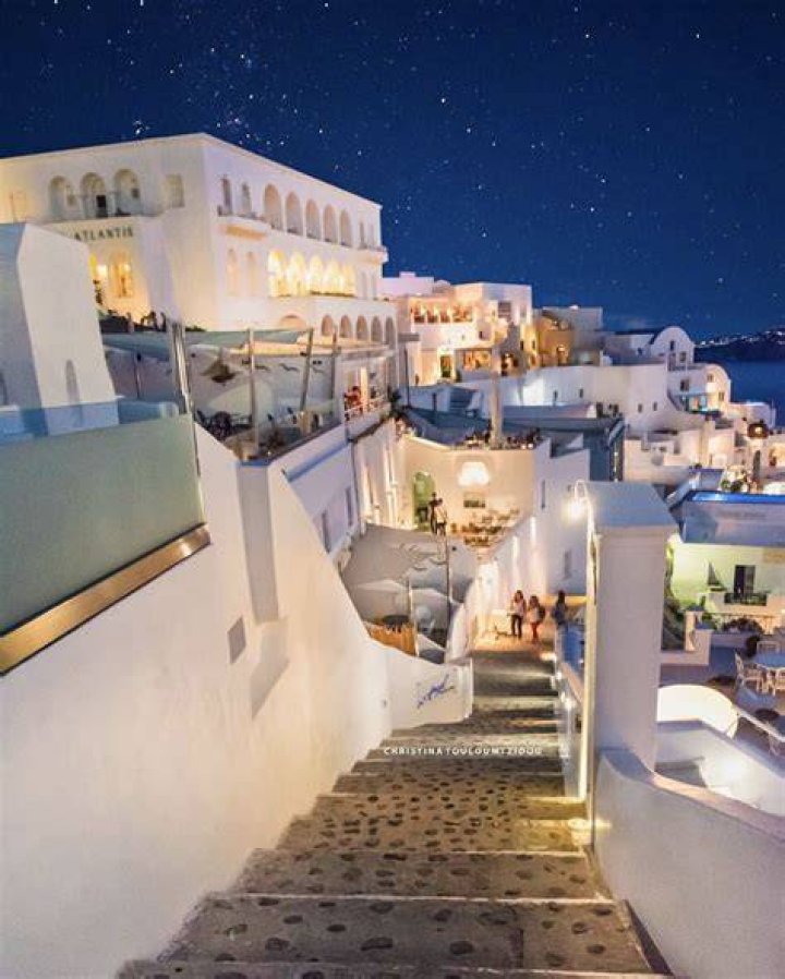 Beautiful Santorini Night