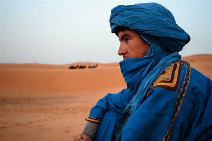 Berber Man In Blue Robe