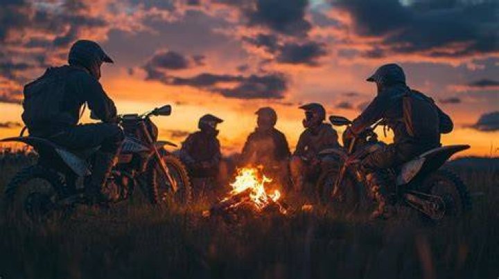 Bikers In Field