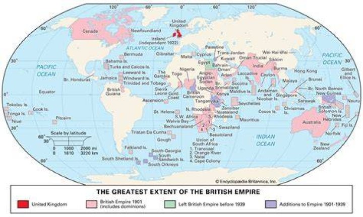 British Empire World Map