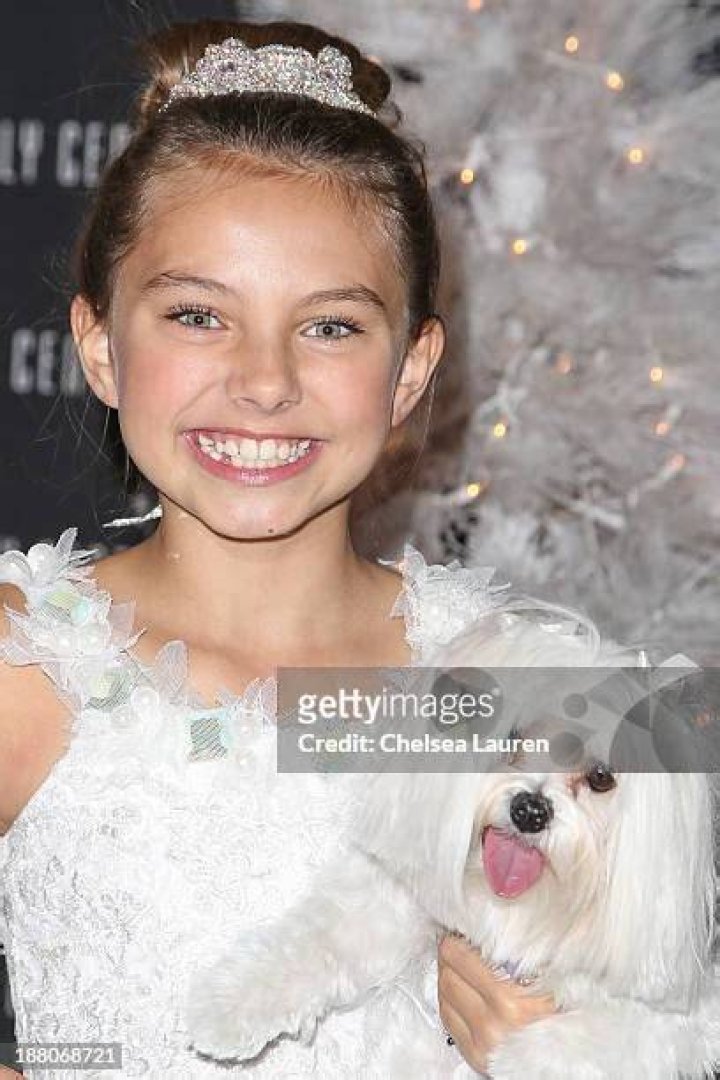 Caitlin Carmichael with her pet