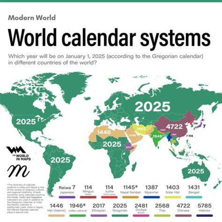 Calendar World Map