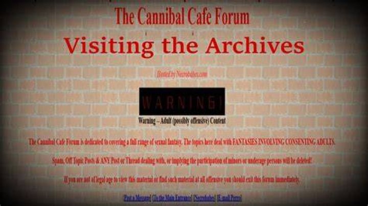 Cannibal Cafe Messages