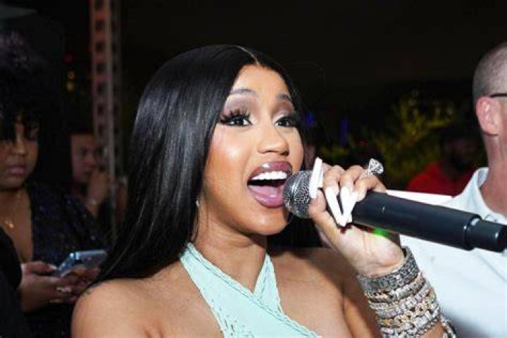 Cardi B Grabs Her Boobs & Shows Off Wild New Hair