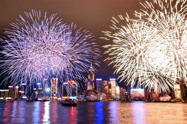 Chinese New Year Hong Kong Fireworks