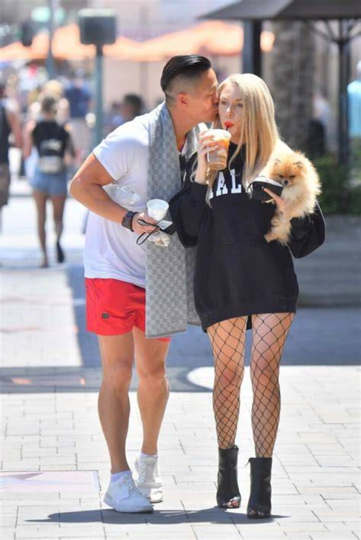 Courtney with her boyfriend Chris Bumstead