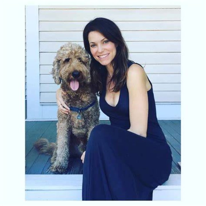 Courtney with her pet dog Pudson
