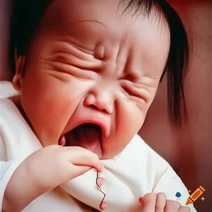 Crying Chinese Baby In Shanghai Ruins