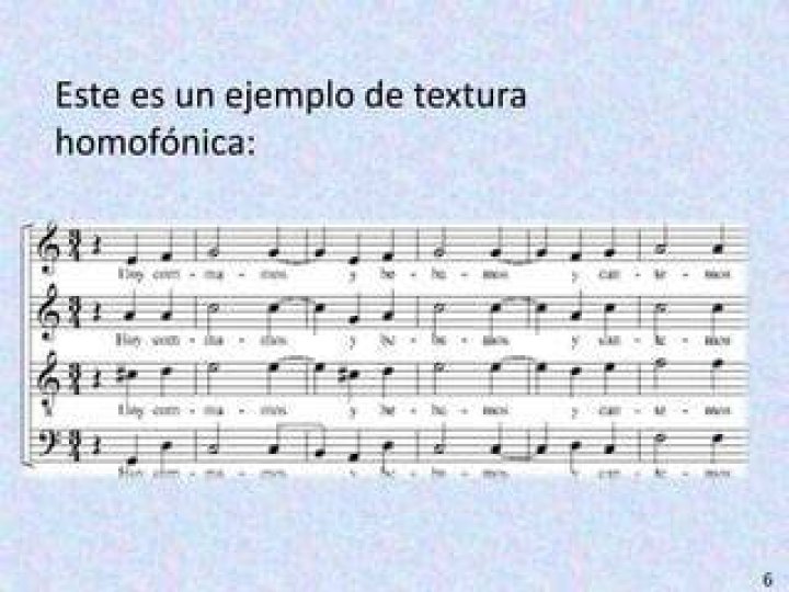 ¿Cuál es un ejemplo de una textura homofónica? – Celebrity.fm