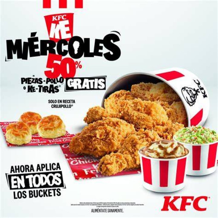 ¿Cuánto cuesta un balde de 21 piezas en KFC?