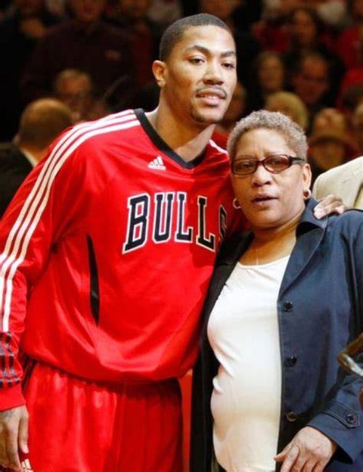 Derrick Gore with his mother