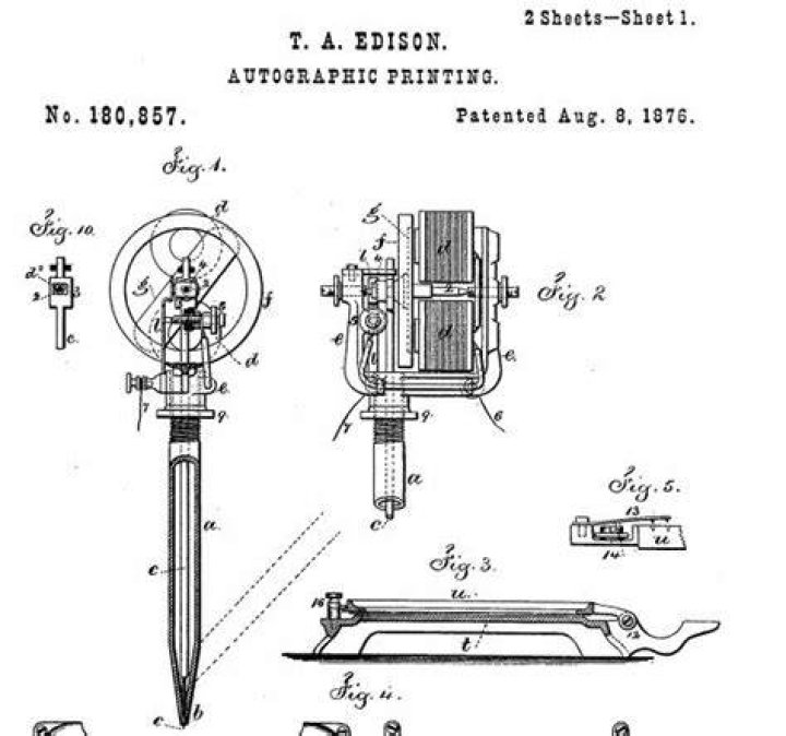Diagram Of Edison Electric Pen