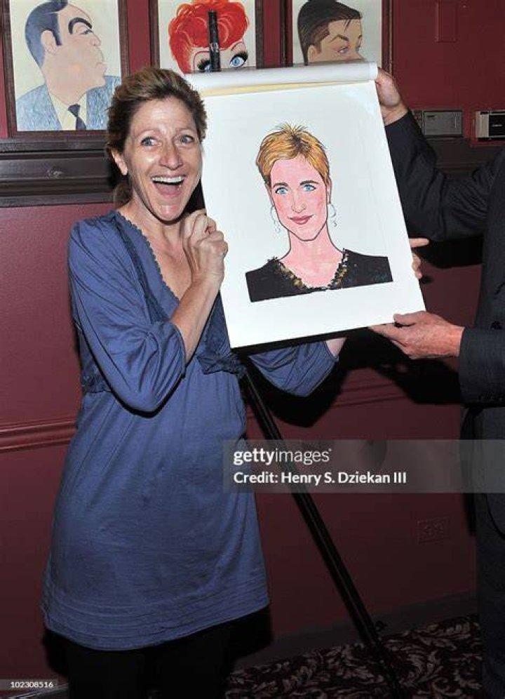 Edie Falco Caricature Signing at Sardi's Restaurant in New York on June 22, 2010