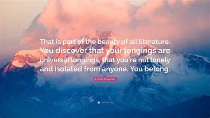 Fitzgerald Beauty Literature You Belong