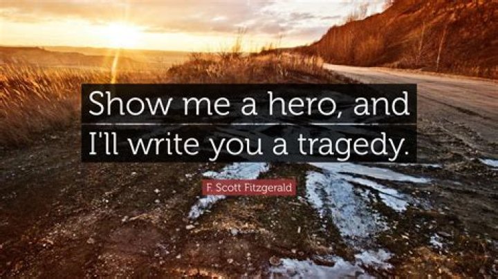 Fitzgerald Quote Hero Tragedy Writing