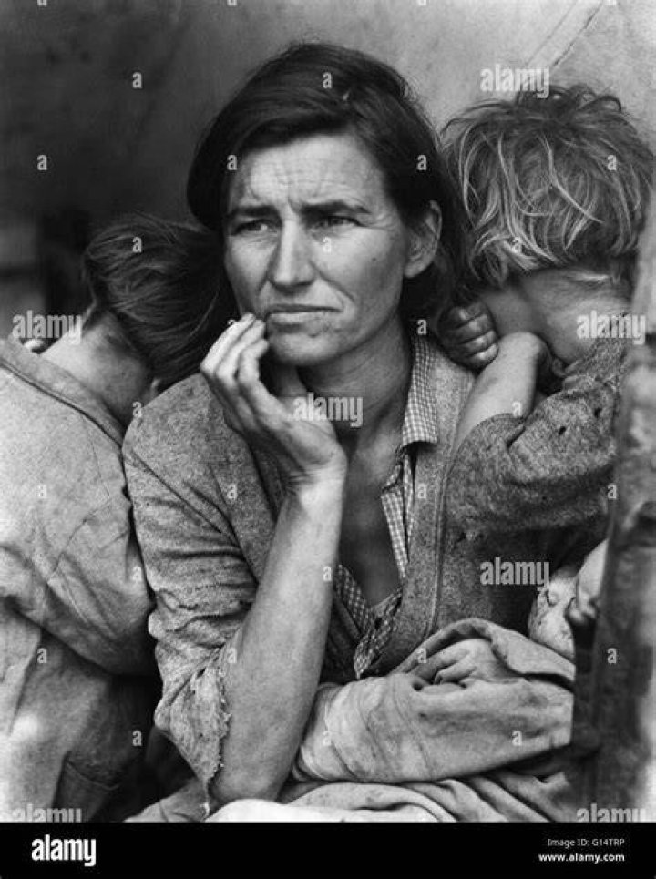 Great Depression Photos Young Mother