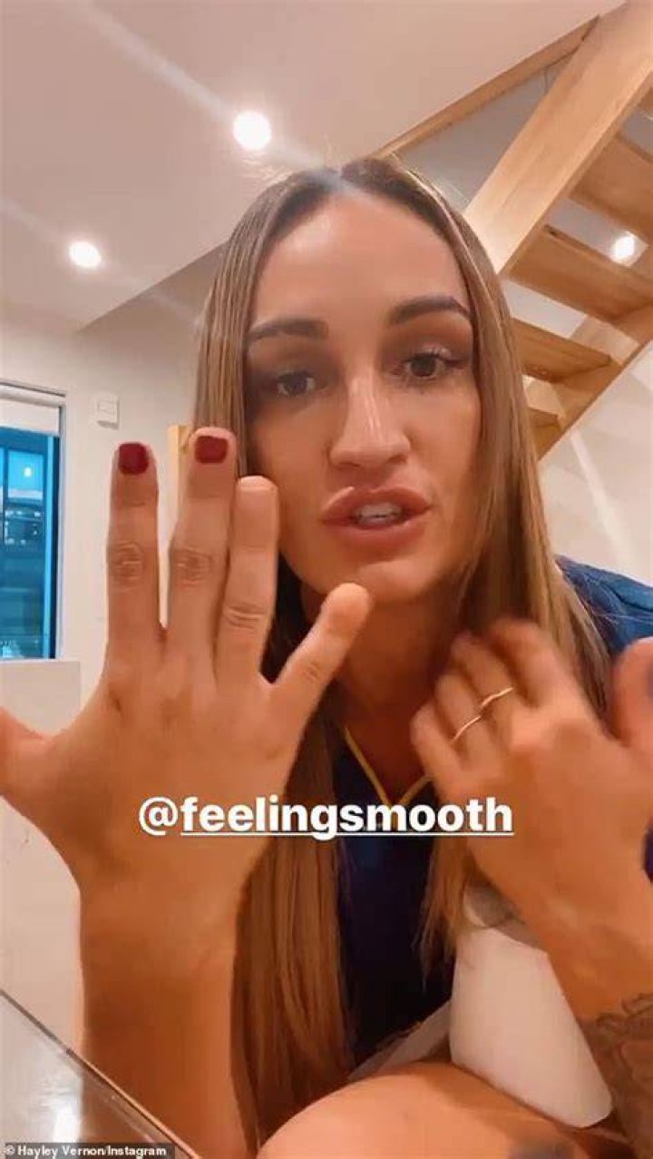 Hayley Vernon with her dad