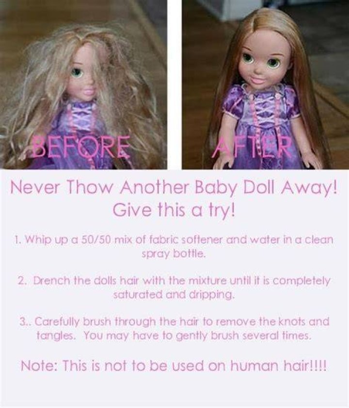 How to clean doll hair