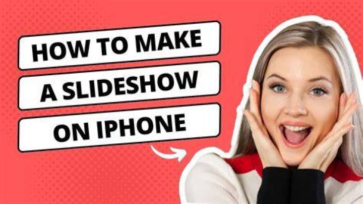 How to make a slideshow on iphone