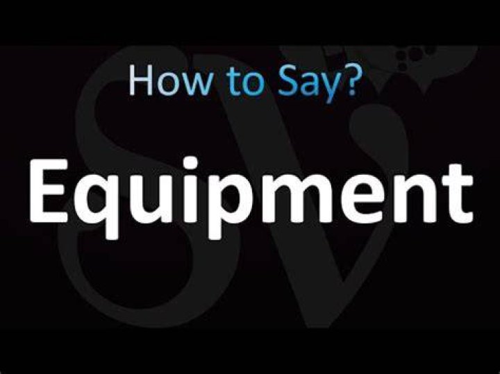 How to pronounce equipment
