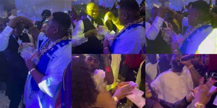 
Isreal DMW felt like a king at his wedding ceremon 