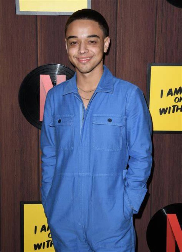 Jason Genao with the cast of On My Block