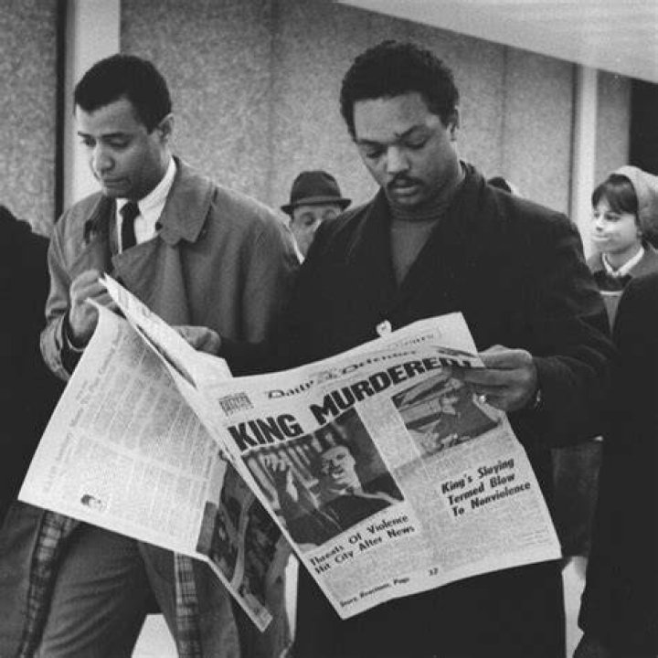 Jesse Jackson Reading King Assassination Headlines