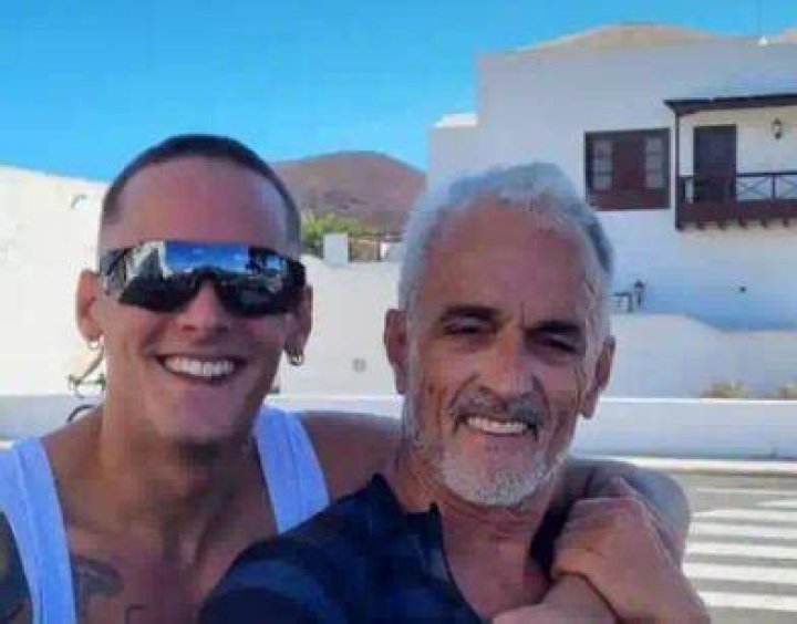 Joel Sanchez and his father