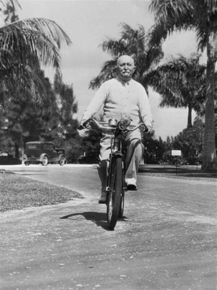 John Harvey On His Bicycle