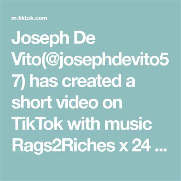 Joseph De Vito Estimated TikTok earning