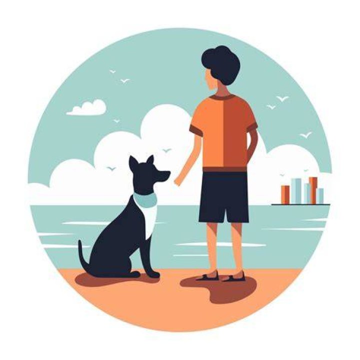 Joseph with his pet dog