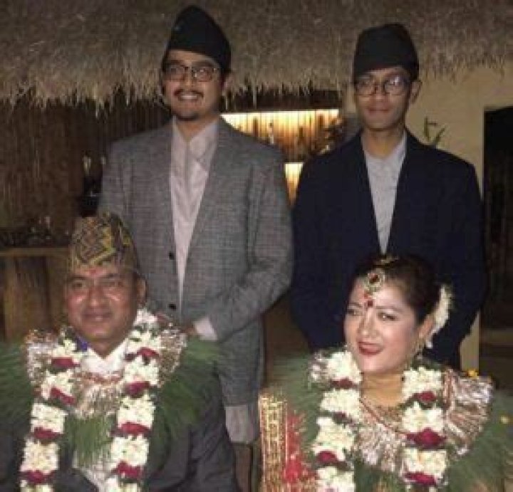 Kailash Sirohiya with his wife and sons