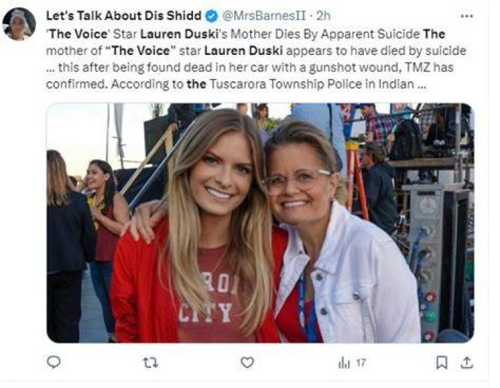 Lauren Duski with her mother Janis Duski