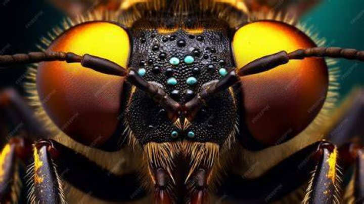 Macro Bee Photography Red Eyes