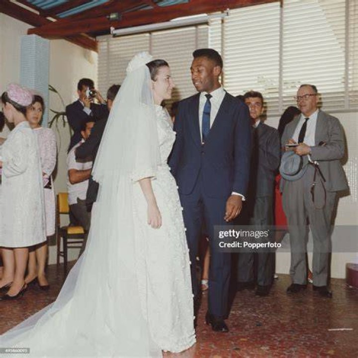 Marcia and Pele wedding photo