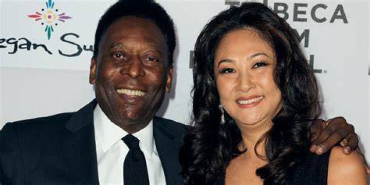 Marcia with her husband Pele