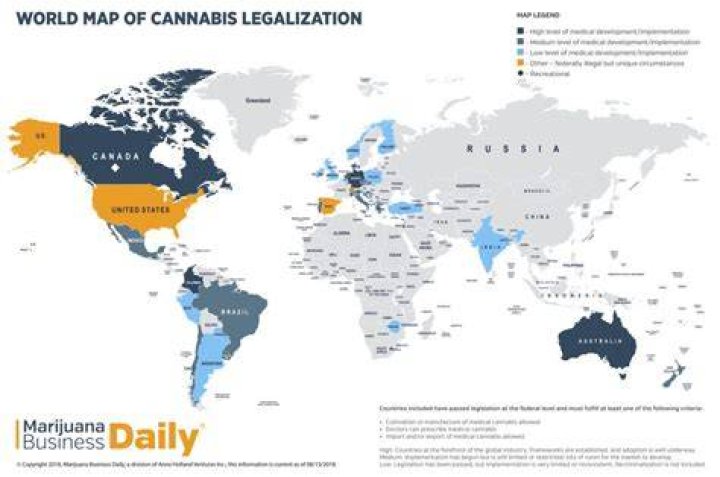 Marijuana Legalization World Map