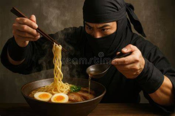Masked People Eating
