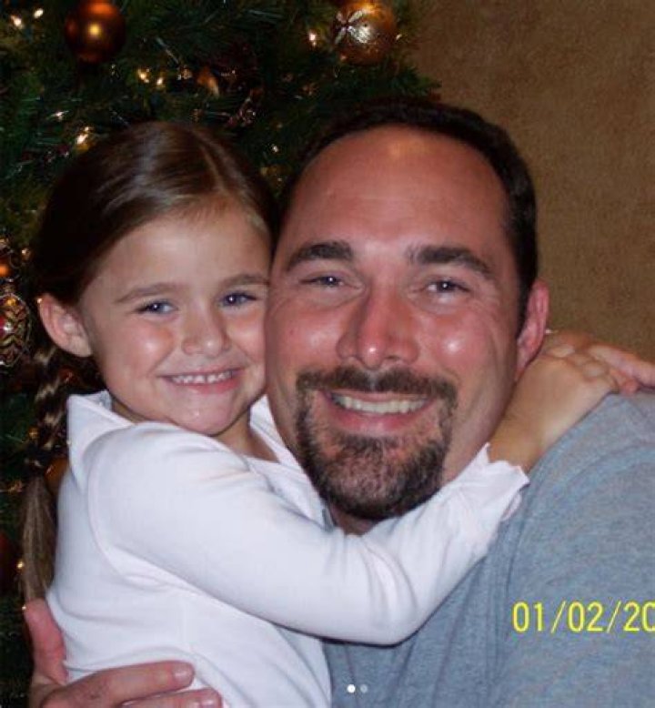 Megan Nutt with her father