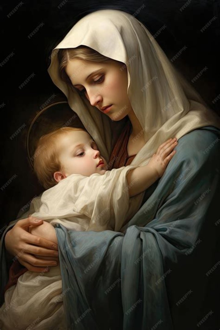 Mother Mary Holding Jesus