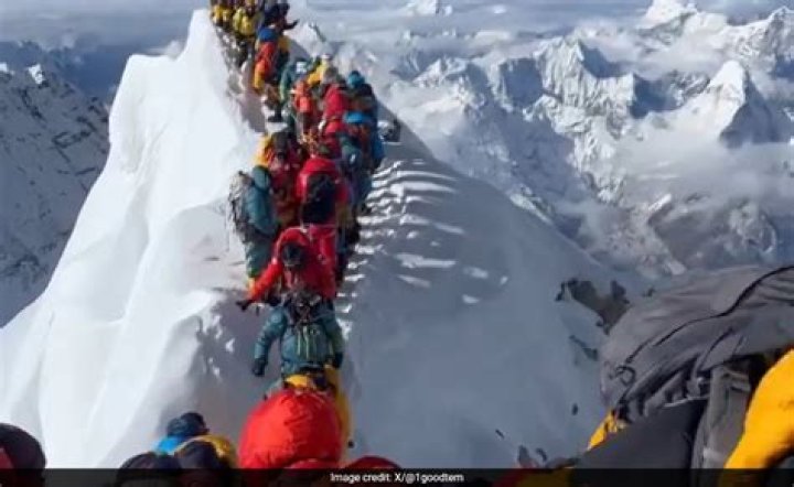 Mount Everest Traffic Jam