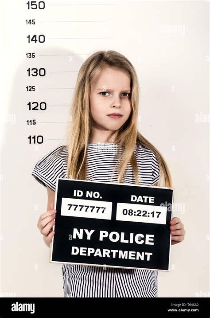 Mugshot Of A Child Criminal