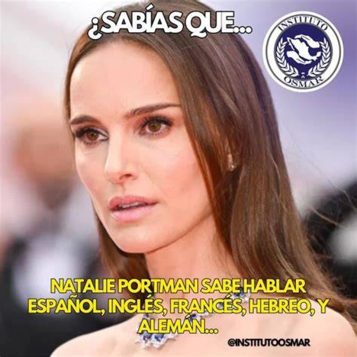 ¿Natalie Portman habla 6 idiomas?