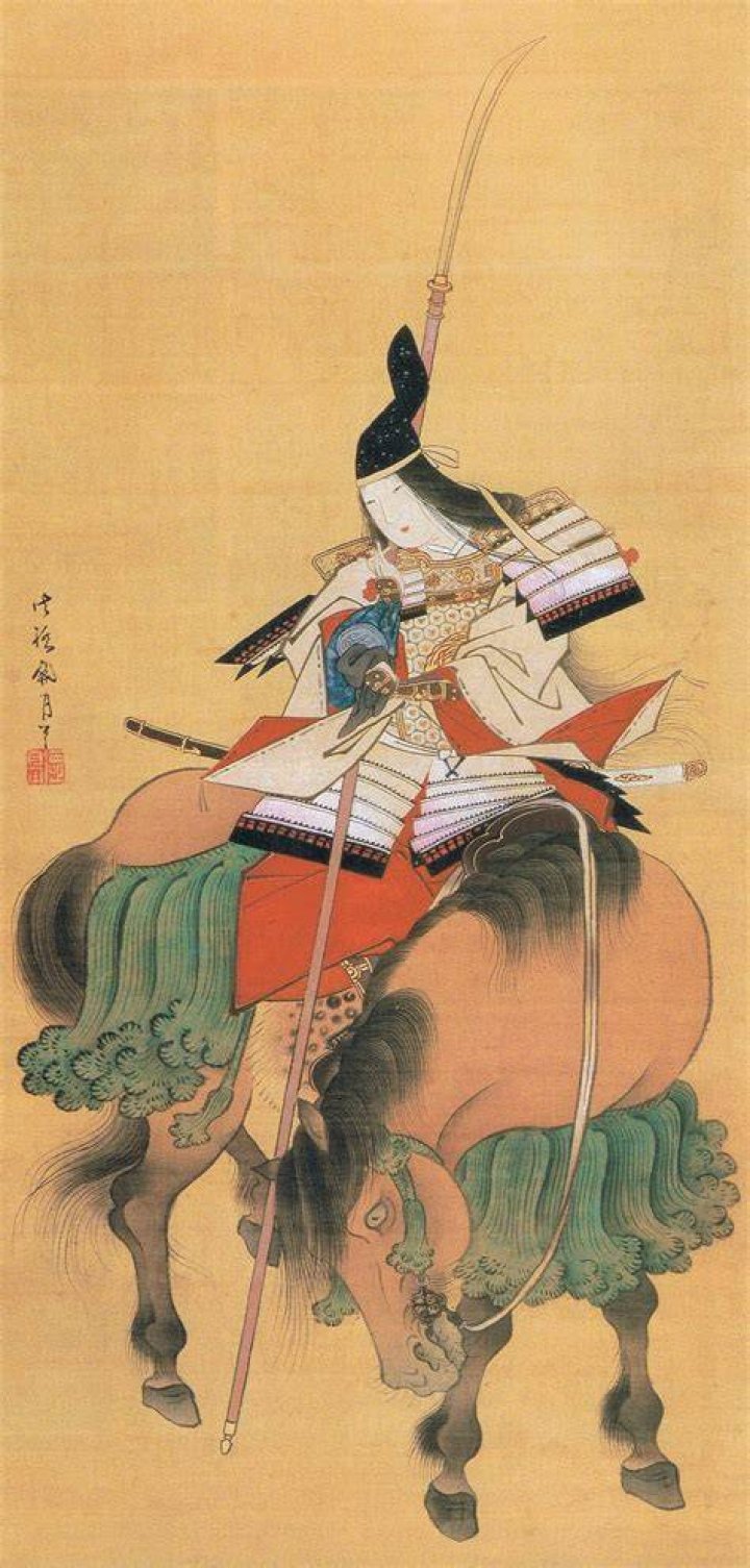 Painting Gozen On Horseback