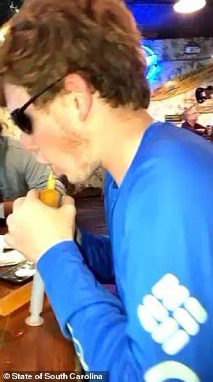 Paul Murdaugh drinking beer
